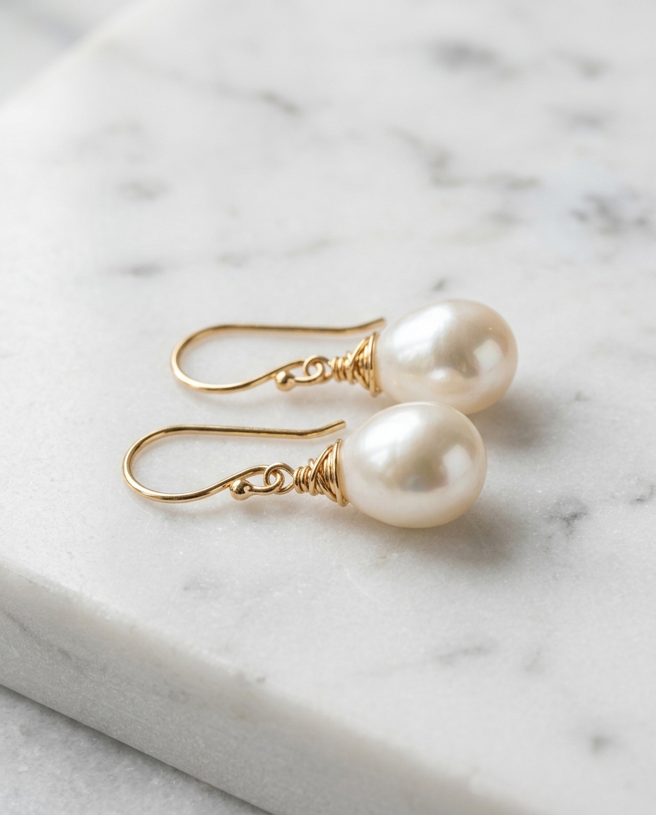 Pearl Drop Earrings New Drop